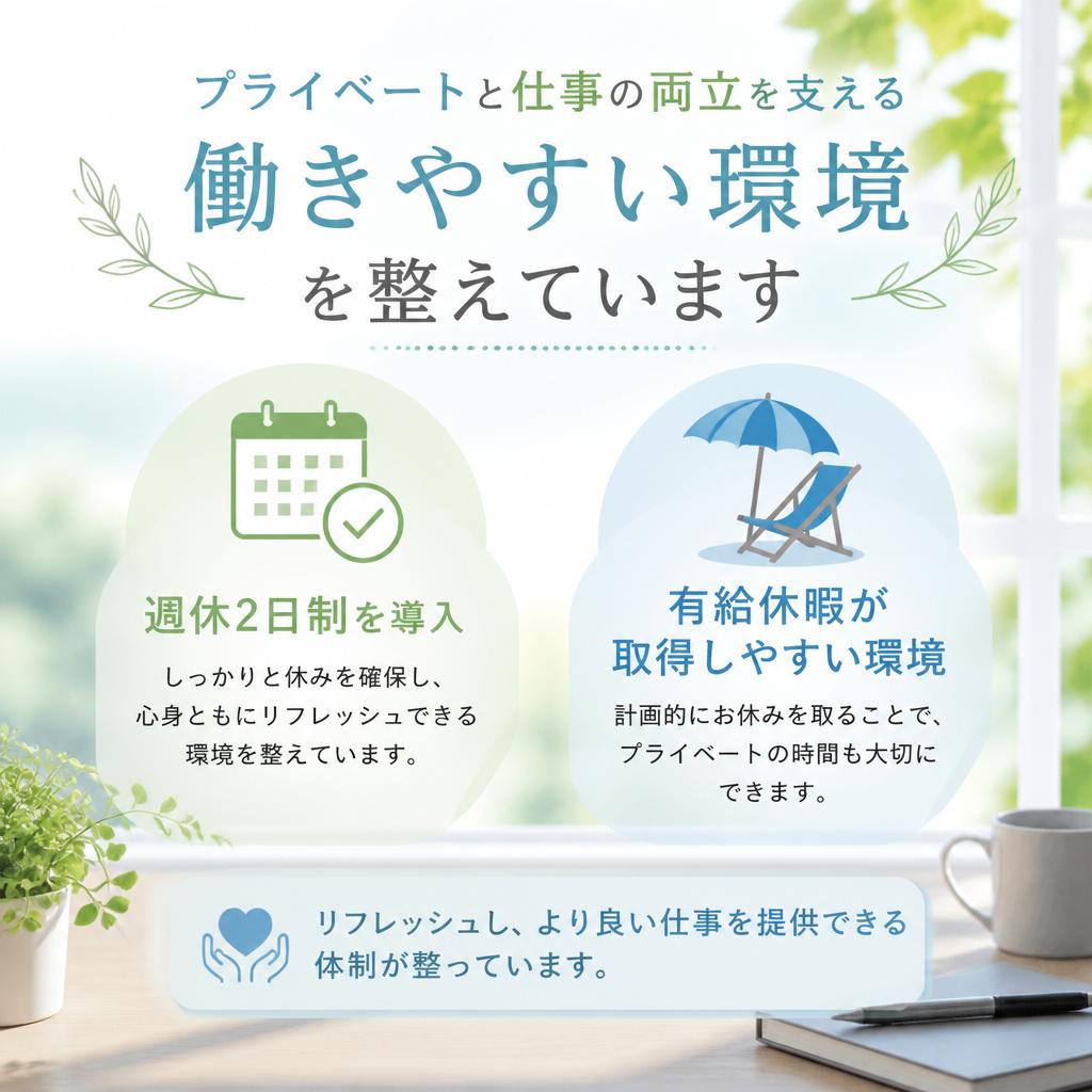 ワークライフバランスの重視